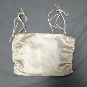 Zara Satin Crop Top